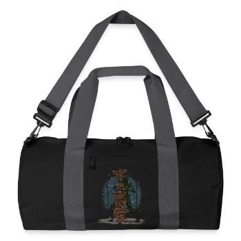 Evil Places - Sac de sport recyclé - noir/gris graphite - Devant
