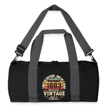 Novembre 1993 meilleur cadeau 1993 - novembre 1993 - Sac de sport recyclé - noir/gris graphite - Devant