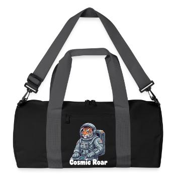 Tigre cosmique en combinaison spatiale - Sac de sport recyclé - noir/gris graphite - Devant