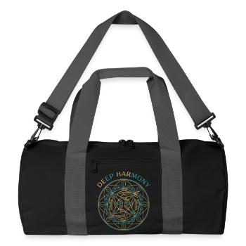 Deep Harmony Mandala - Recycled Duffel Bag - black/graphite grey - Front