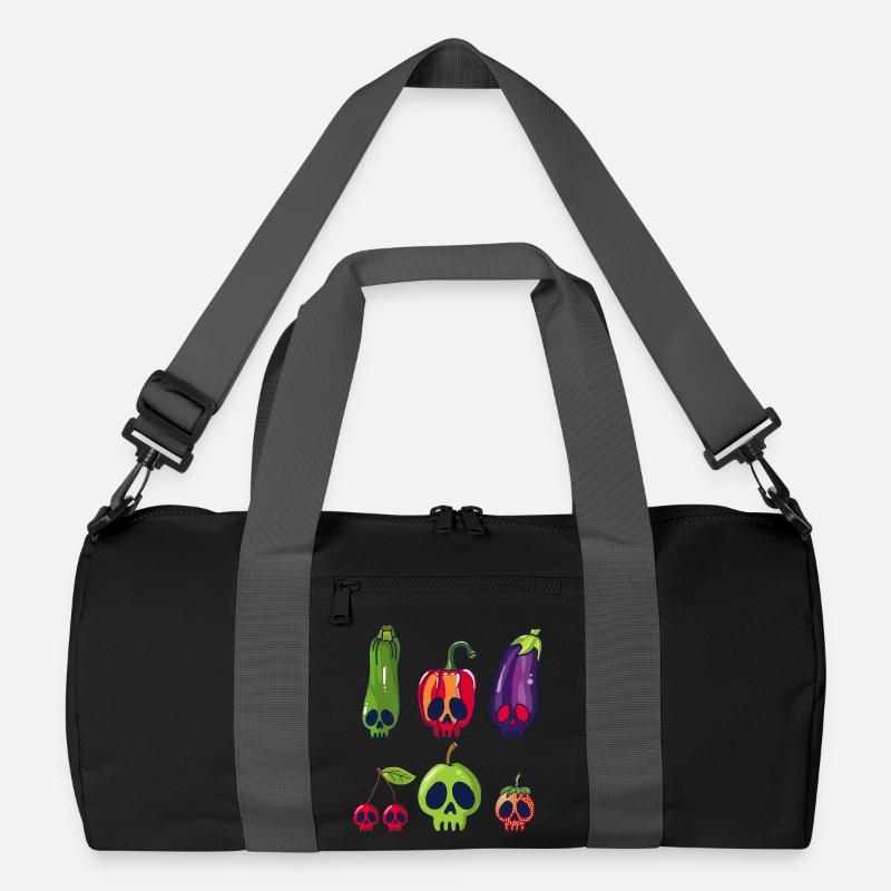 Fruit and vegetable skulls Recycled Duffel Bag