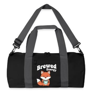 Kaffeefox : Énergie brassée - Sac de sport recyclé - noir/gris graphite - Devant