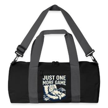 Just one more game of cat lounge - Recycled Duffel Bag - black/graphite grey - Front
