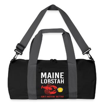 Crawfish Seafood Maine Lobster Lobster - Recycled Duffel Bag - black/graphite grey - Front