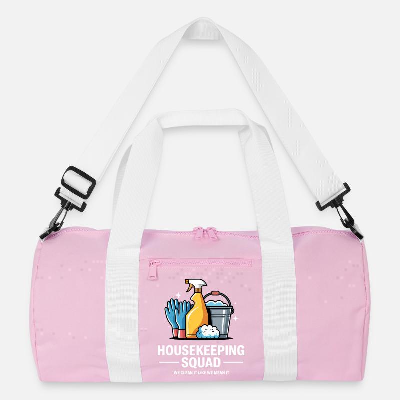 Lustiges Putzen Design Recycelte Duffel Bag