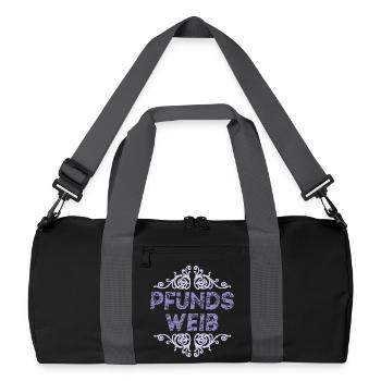 Pound Woman - Recycled Duffel Bag - black/graphite grey - Front
