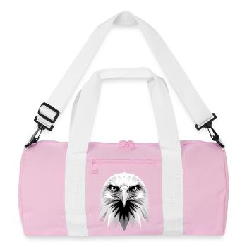 Aigle Pygargue à tête blanche Aigle royal Pygargue à queue blanche - Sac de sport recyclé - rose/blanc - Devant