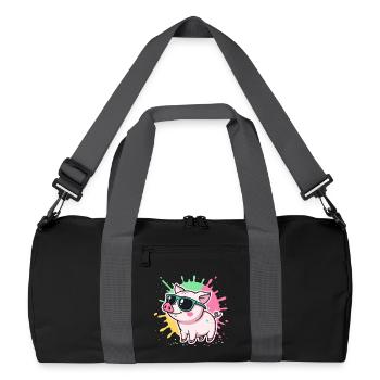 Warm Pig Sunglasses - Recycled Duffel Bag - black/graphite grey - Front