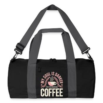 Dark Roast Soul Coffee - Recycled Duffel Bag - black/graphite grey - Front