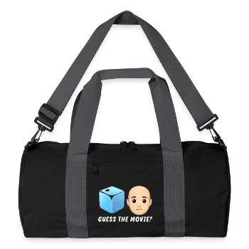 Conception de mystère de film - Sac de sport recyclé - noir/gris graphite - Devant