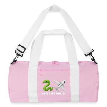 Conceptions élégantes d’animaux et d’avions pour les enfants - Sac de sport recyclé - rose/blanc - Devant