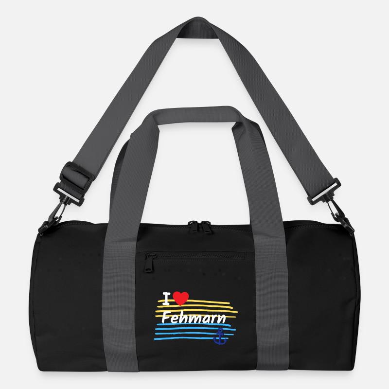 Ich liebe Fehmarn Küstenlook Recycelte Duffel Bag