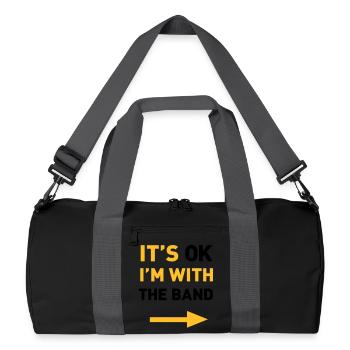 Im with the Band - Recycled Duffel Bag - black/graphite grey - Front