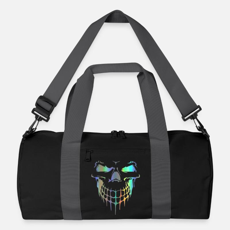 Totenkopf - Recycelte Duffel Bag - Schwarz/Graphitgrau