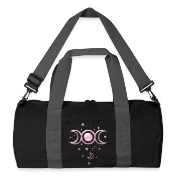 Lune Phases lunaires Wicca - Sac de sport recyclé - noir/gris graphite - Devant