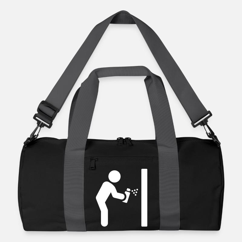 Graffiti Sprayer - Recycelte Duffel Bag - Schwarz/Graphitgrau