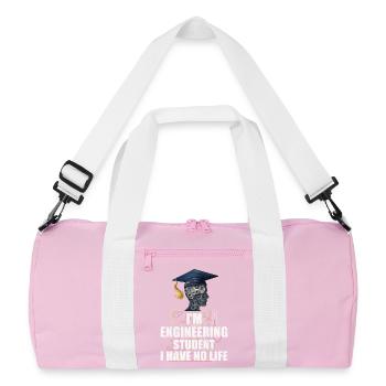 Ingénieur étudiant - Sac de sport recyclé - rose/blanc - Devant