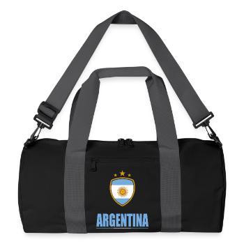 Argentina Sports - Recycled Duffel Bag - black/graphite grey - Front