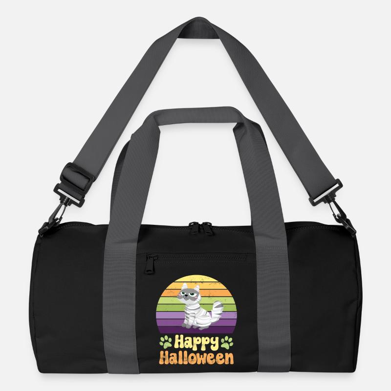 Halloween Katze Recycelte Duffel Bag