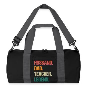 Conception audacieuse d’appréciation du rôle familial - Sac de sport recyclé - noir/gris graphite - Devant