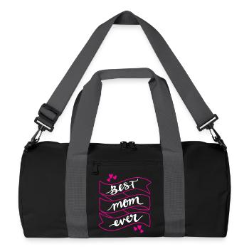 Meilleure maman de tous les temps - Sac de sport recyclé - noir/gris graphite - Devant