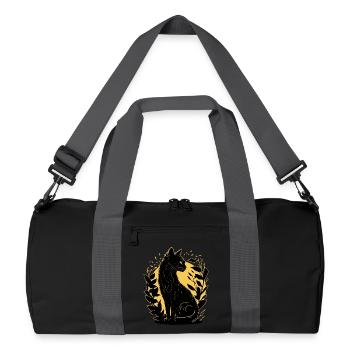 Silhouette De Chat - Sac de sport recyclé - noir/gris graphite - Devant