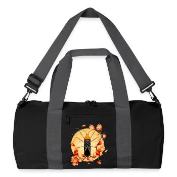 Anisoscelis alipes Punaise des feuilles et magnolia - Sac de sport recyclé - noir/gris graphite - Devant