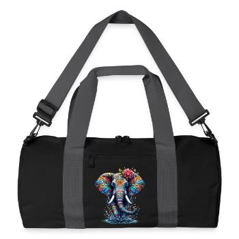 Elephant - Recycled Duffel Bag - black/graphite grey - Front