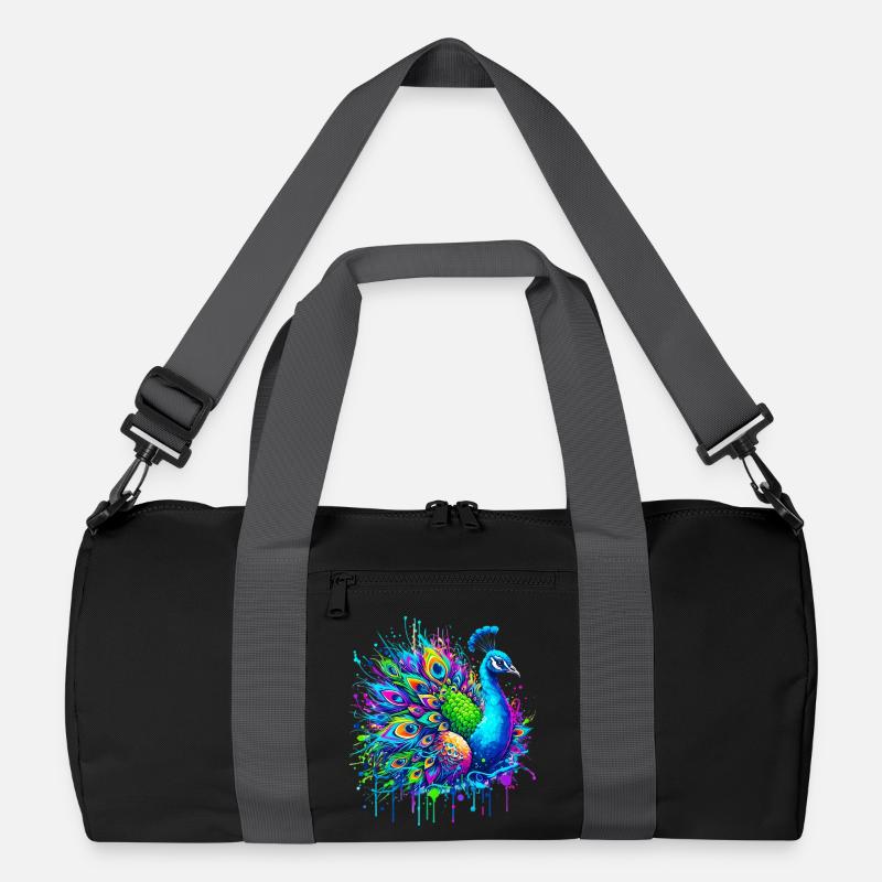 Pfau - Recycelte Duffel Bag - Schwarz/Graphitgrau