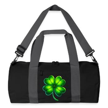 Trèfle à quatre feuilles - Sac de sport recyclé - noir/gris graphite - Devant