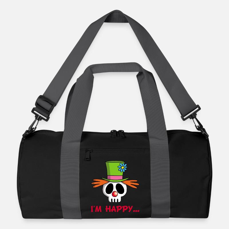 Clown Totenschädel Recycelte Duffel Bag