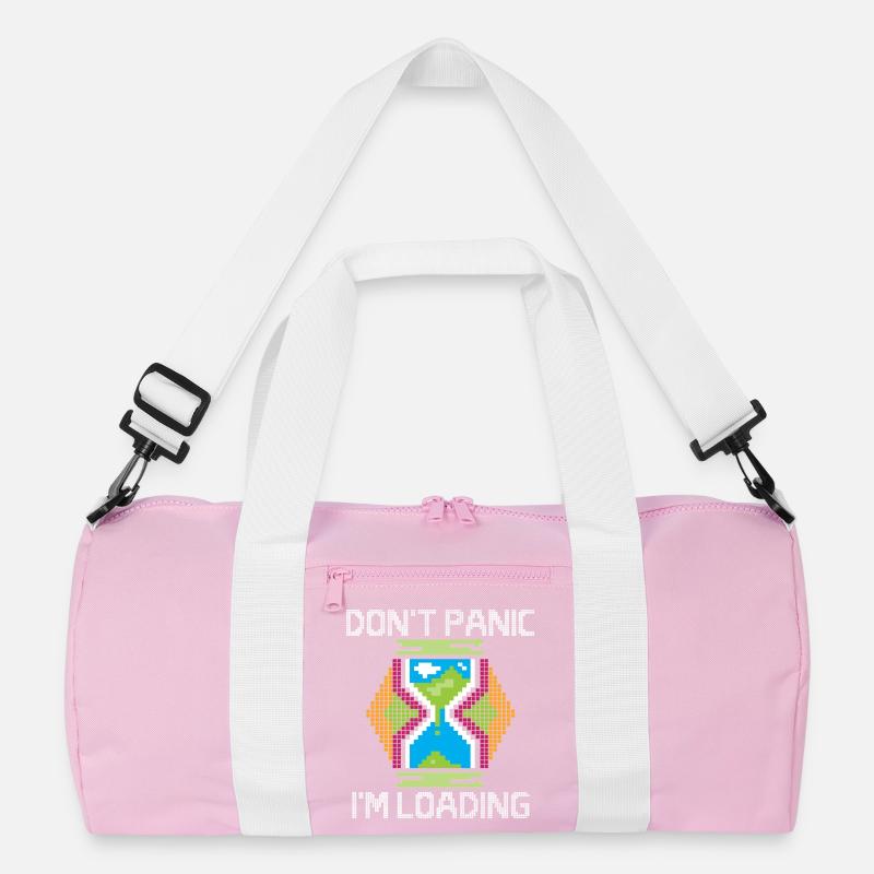 dont panic i´m loading - retro gamer Recycelte Duffel Bag