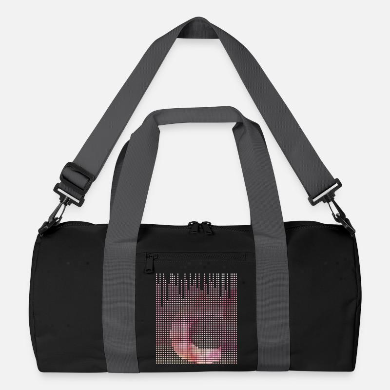 Floral gradient with lettering Recycled Duffel Bag