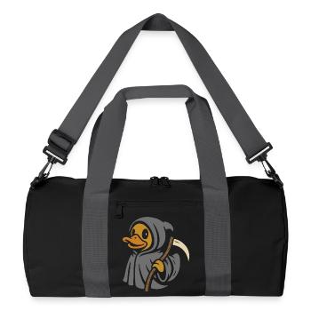 Grim Reaper Motif Canard En Caoutchouc - Sac de sport recyclé - noir/gris graphite - Devant