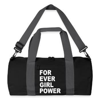 Le pouvoir des filles pour toujours - Sac de sport recyclé - noir/gris graphite - Devant