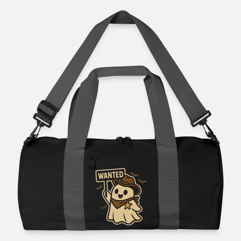 Halloween Geist Cowboy Wanted Design Recycelte Duffel Bag