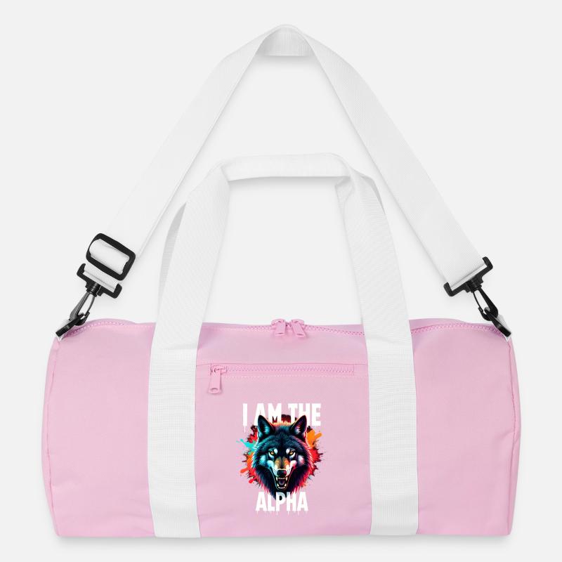 I am the Alpha Wolf Recycelte Duffel Bag