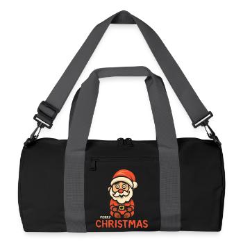 Père Noël Joyeux Noël - Sac de sport recyclé - noir/gris graphite - Devant