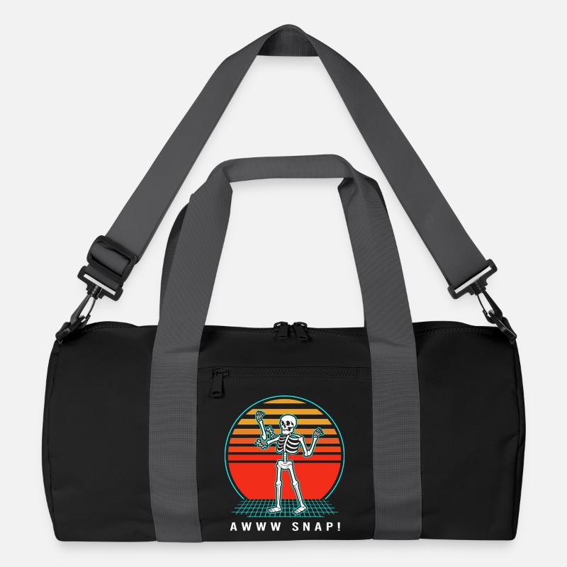 Knochenbruch Halloween Skelett Knochen Armbruch Recycelte Duffel Bag