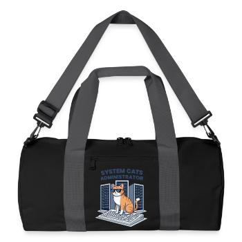 System Cats Administrator - Recycled Duffel Bag - black/graphite grey - Front