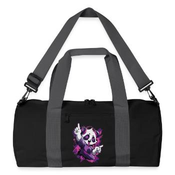 Party Panda Music Fun - Sac de sport recyclé - noir/gris graphite - Devant