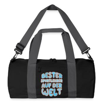 Enseignant d’éducation physique comme vocation - Sac de sport recyclé - noir/gris graphite - Devant