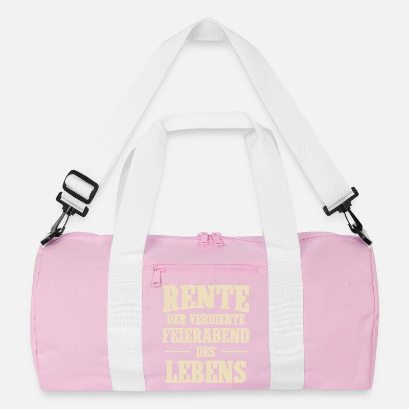 Rente der verdiente Feierabend des Lebens Recycelte Duffel Bag