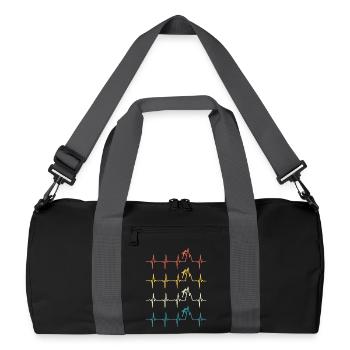Escalade Battement de cœur grimpeur - Sac de sport recyclé - noir/gris graphite - Devant