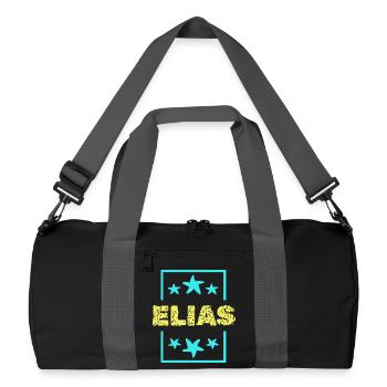 Elias - Sac de sport recyclé - noir/gris graphite - Devant