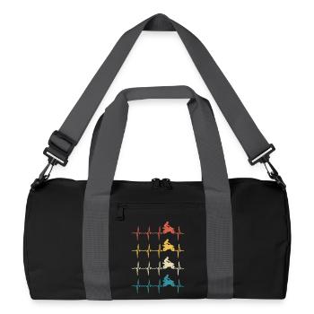 Quad Heartbeat Rétro 4x4 ATV Quad Biker - Sac de sport recyclé - noir/gris graphite - Devant