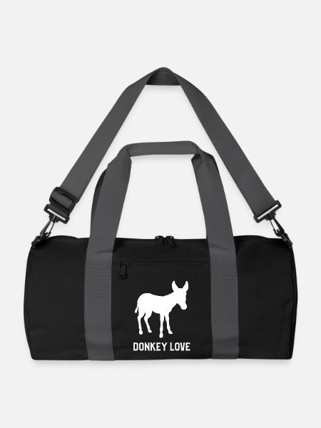 L’amour de l’âne - Sac de sport recyclé - noir/gris graphite