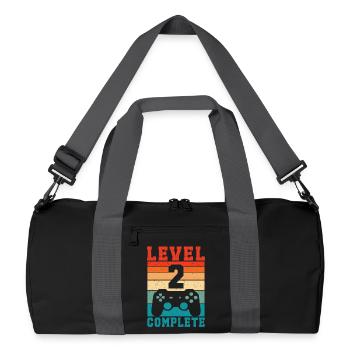 2nd Birthday - 2 years level 2 complete Baby - Recycled Duffel Bag - black/graphite grey - Front