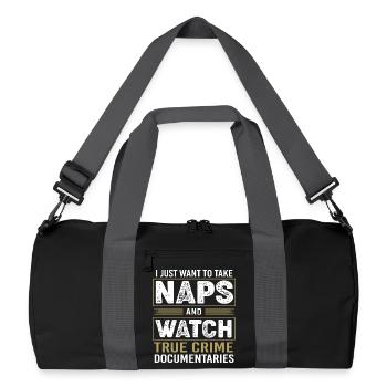 True Crime Krimi - Recycled Duffel Bag - black/graphite grey - Front