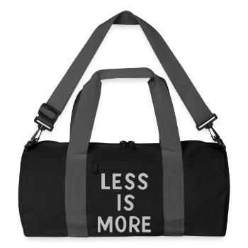 Less is More - Recycled Duffel Bag - black/graphite grey - Front